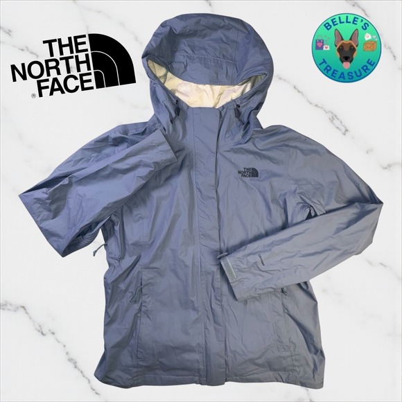 The North Face Rain Jacket Women's Medium Dryvent  Lightweight Coat Shady Blue - Picture 1 of 11